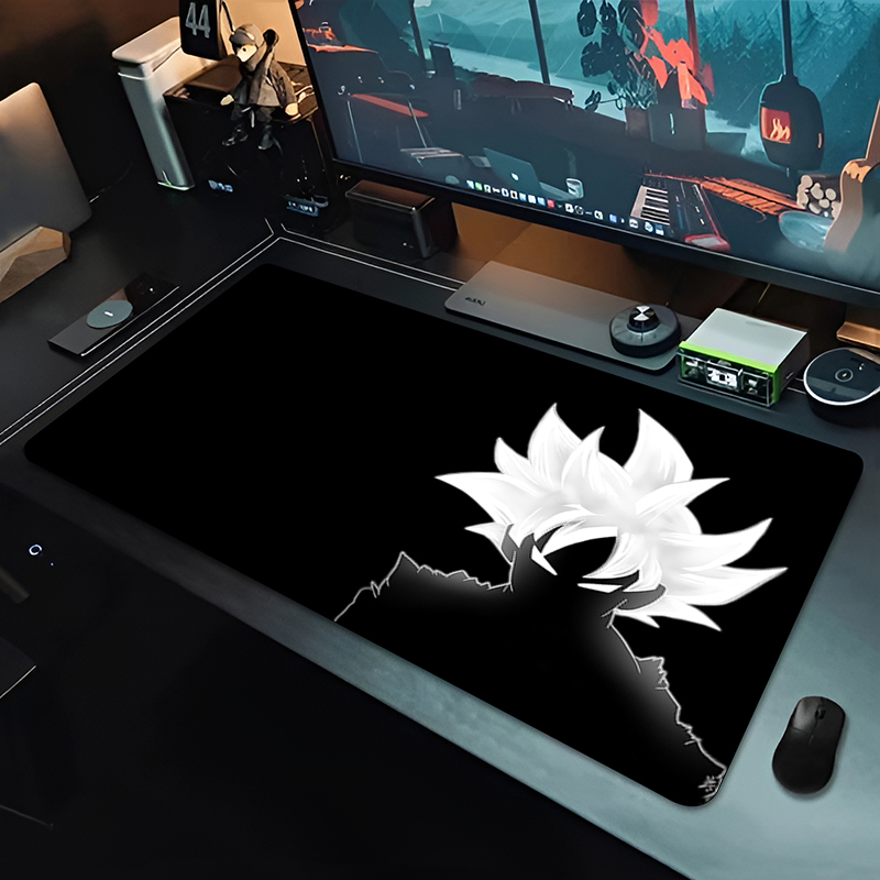 Gaming Accessories Desk - DBZ Black Anime Mouse Pad Dragon