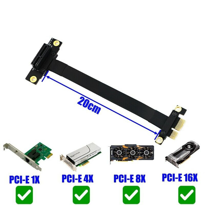 Pcie Extension Cable - 90 Degree Pci-E Pci Express 1X