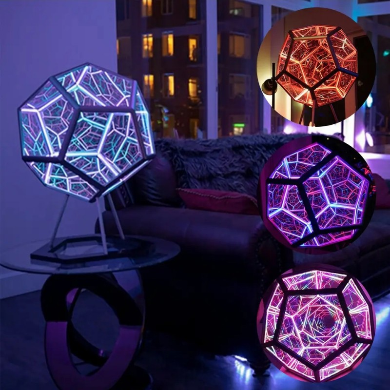 Accessories For Your Gaming Room - D2 Infinity Dodecahedron Gaming Light 3D