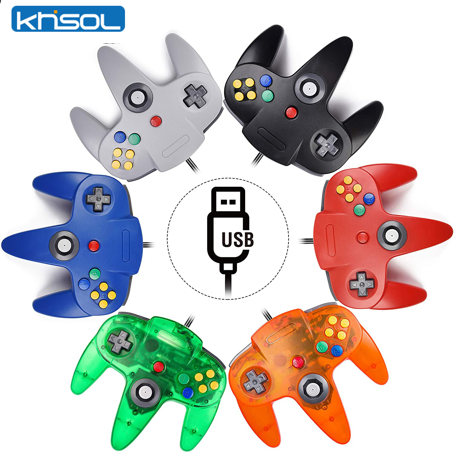 Gaming Accessories Retro - N64 Controller Classic USB Wired Remote