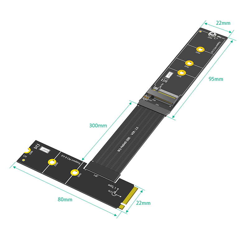 30CM M.2 NVME 4.0 Extension Ca - Pcie Extension Cable 评论和价格