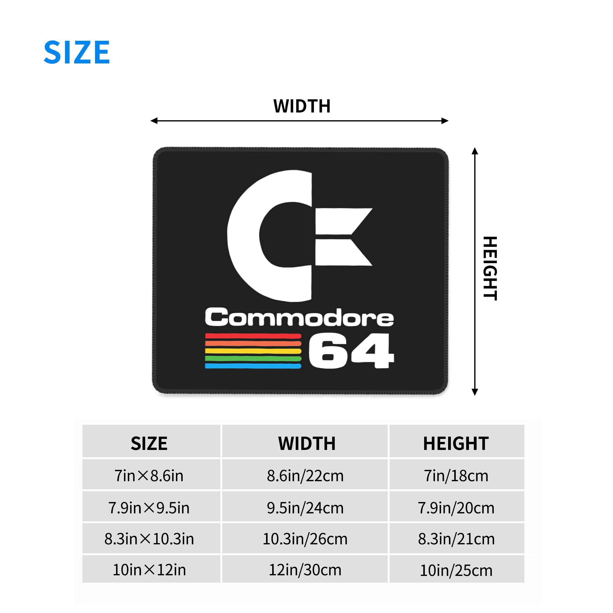 Commodore C64 Logo Mouse Pad C - Gaming Accessories Logo 评论和价格