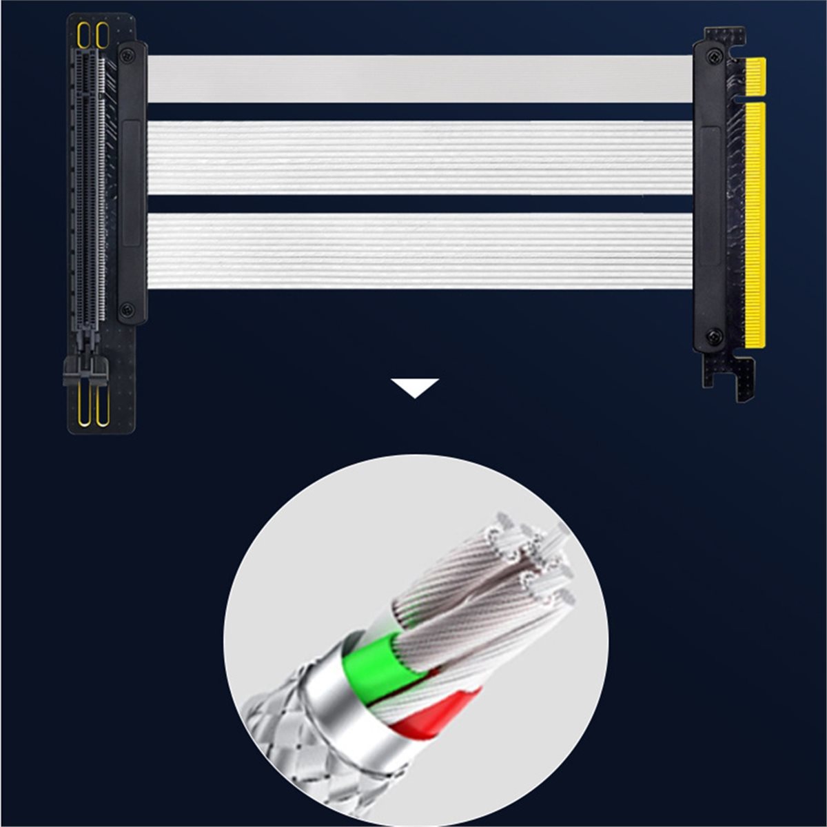 HDL PCIe 5.0 X16 Riser Cable f - Pcie Extension Cable 评论和价格
