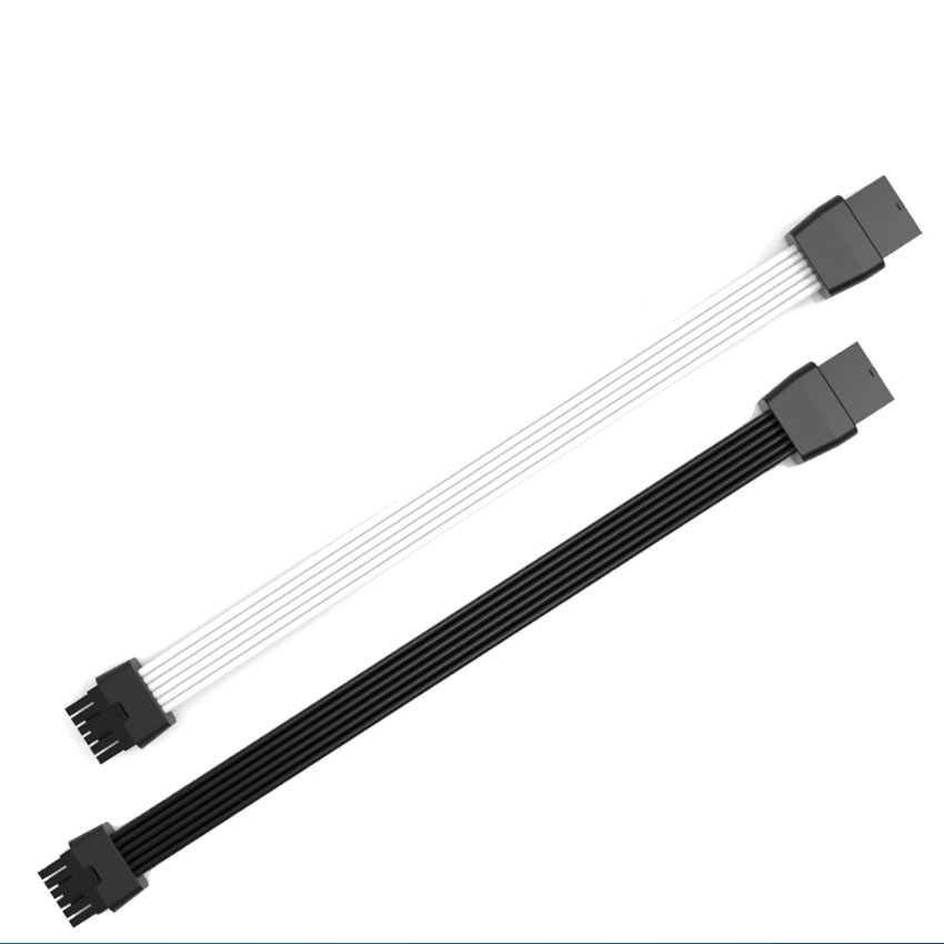 Black White 600W 12VHPWR Male  - Pcie Extension Cable 评论和价格