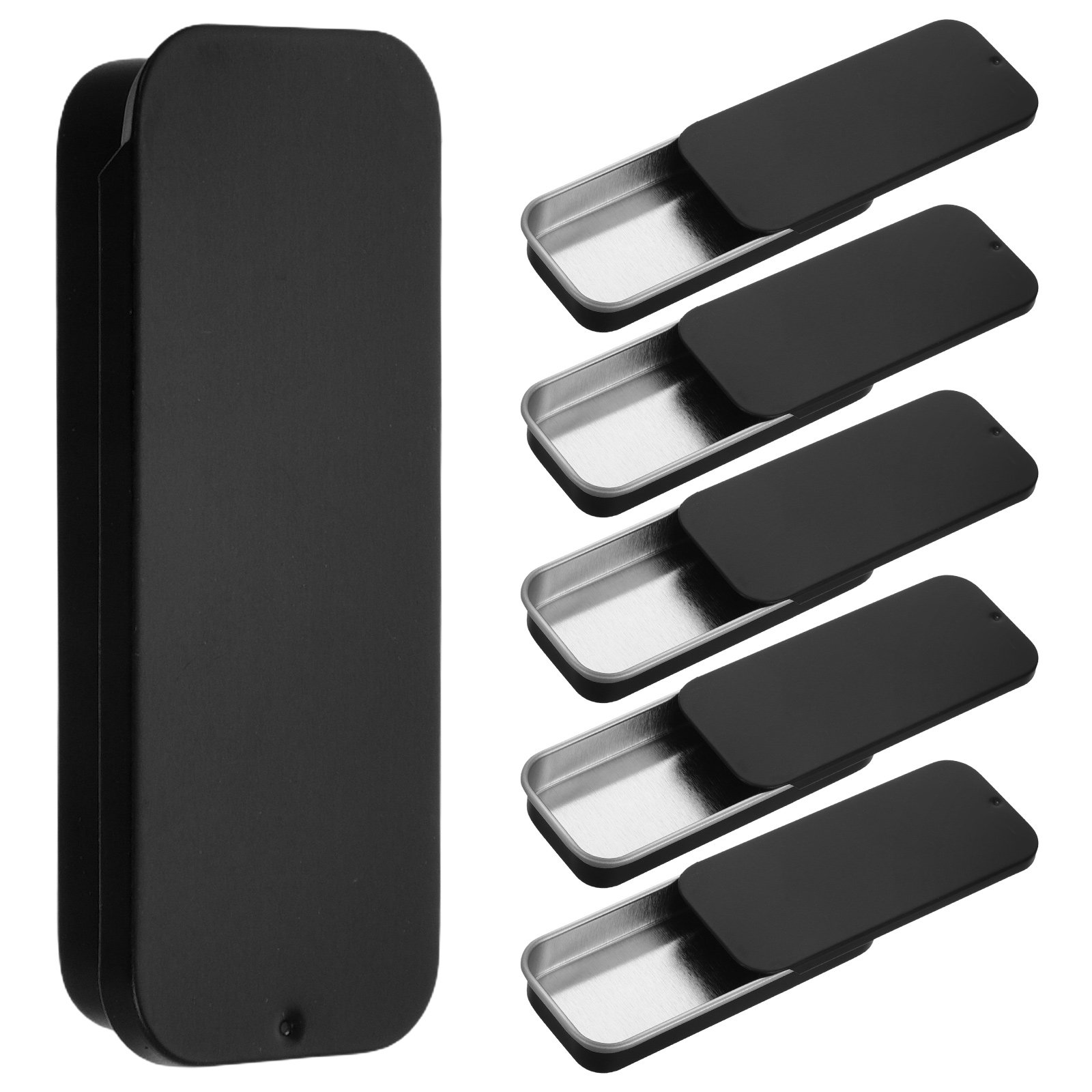 6Pcs Sliding Lid Tin Boxes Por - Gaming Accessories 评论和价格