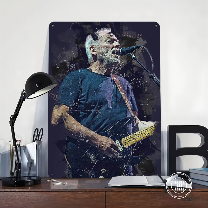 David Gilmour Metal Poster Cus - Gaming Accessories Retro 评论和价格