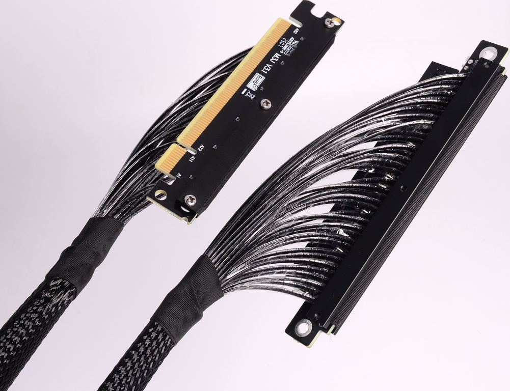 ADT New Dual Reverse Riser Cab - Pcie Extension Cable 评论和价格