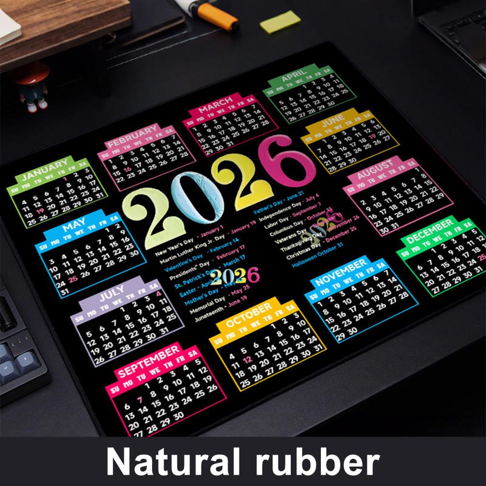 2026 Calendar Mouse Pad Waterp - Gaming Accessories Desk 评论和价格