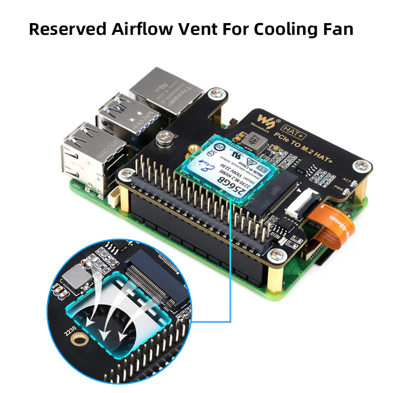 Raspberry Pi 5 PCIe to M.2 HAT - Pcie Extension Cable 评论和价格