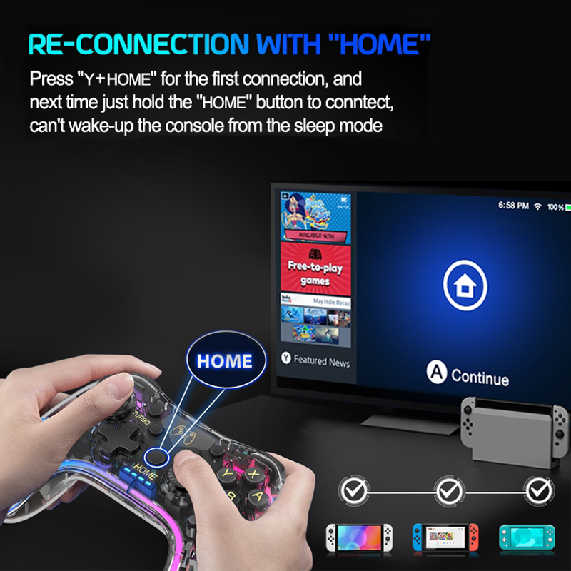 Wireless RGB Retro Gaming Cont - Gaming Accessories Retro 评论和价格