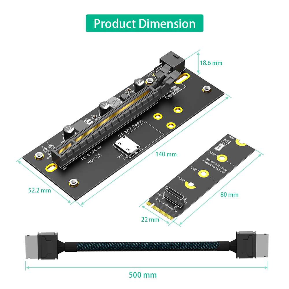 new M.2 M-Key 2242/2260/2280 t - Pcie Extension Cable 评论和价格