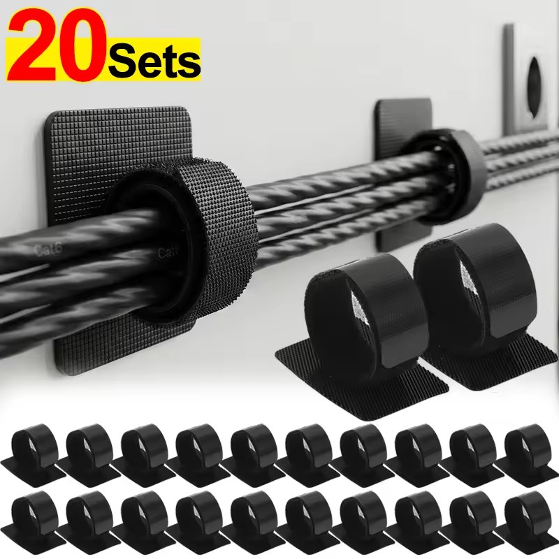 Adhesive Under Desk Cable Ties - Gaming Accessories For Desk 评论和价格