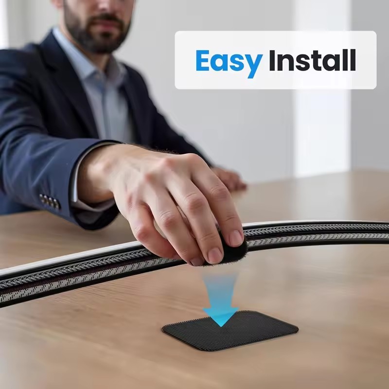 Adhesive Under Desk Cable Ties - Gaming Accessories For Desk 评论和价格